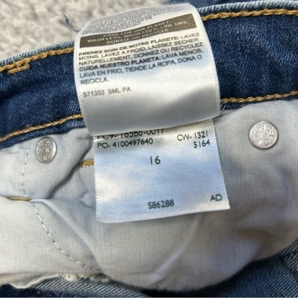 Levi's Jeans Girls 16 High Rise Super Skinny Distressed Holes Adjustable Waist - Picture 3 of 6